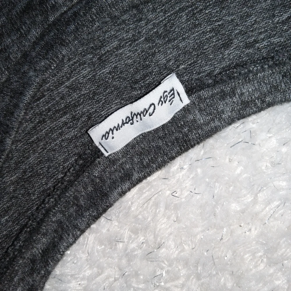 Egy California Heather Gray Faux Wrap Tunic size XL - Picture 2 of 5